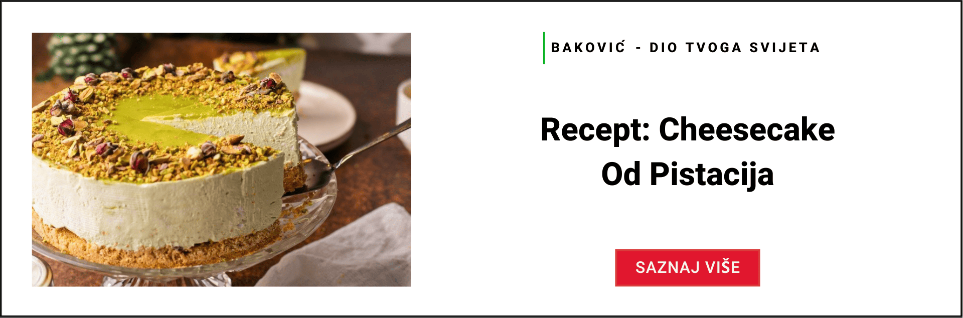 banner - pistacija cheesecake